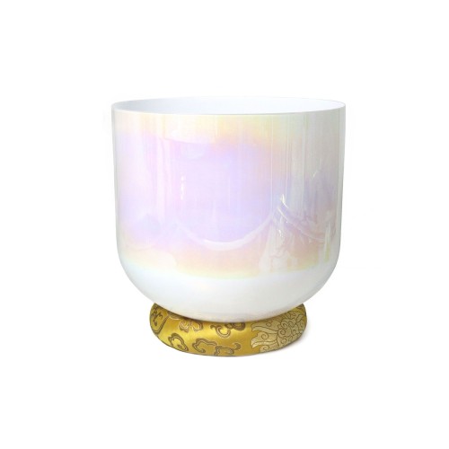 432Hz/440Hz Mother of Pearl Alchemy Crystal Singing Bowl with Carrier Bag For Chakra Healing Yoga Meditation Sound Bath 