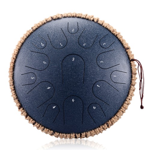 14 inch 15 notes Steel Tongue Drum Set Free Personalized Lettering Tank drum Handpan with Bag and Mallets （New material Better sound )