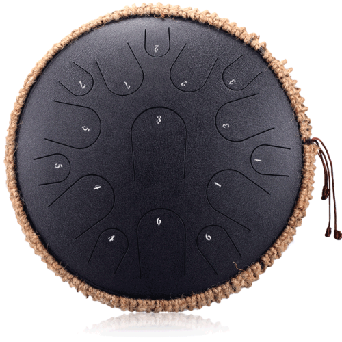 14 inch 15 notes Steel Tongue Drum Set Free Personalized Lettering Tank drum Handpan with Bag and Mallets （New material Better sound )