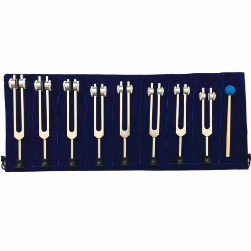 8 Chakras Tuning Fork Set including soul purpose Tuners for Sound Healing