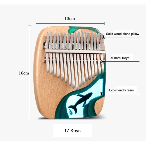 17 Keys Kalimba Thumb Piano Set Free Engraving Awesome Gift