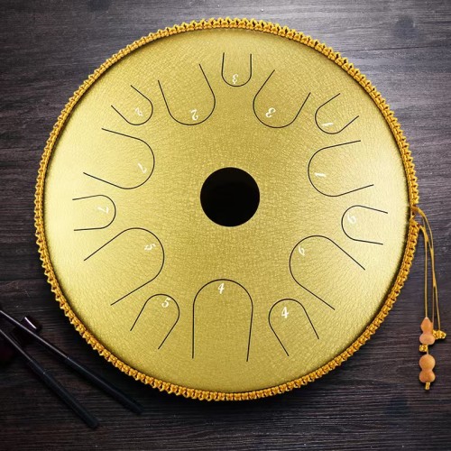 14 inch 14 notes Steel Tongue Drum Set Free Personalized Lettering Handpan Tank drum with Bag and Mallets Zen