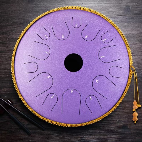 14 inch 14 notes Steel Tongue Drum Set Free Personalized Lettering Handpan Tank drum with Bag and Mallets Zen