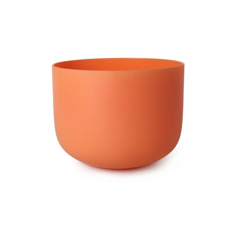 TOFOU Orange Crystal Singing Bowl For Chakra Sound Healing 440Hz/432Hz Meditation Bowl in Perfect Pitch 