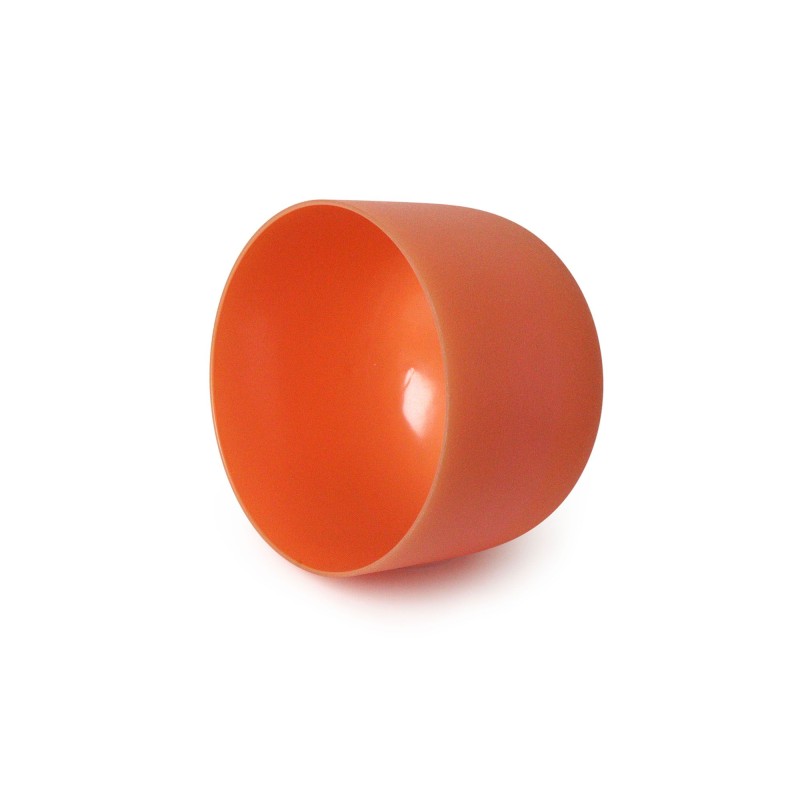 TOFOU Orange Crystal Singing Bowl For Chakra Sound Healing 440Hz/432Hz Meditation Bowl in Perfect Pitch  