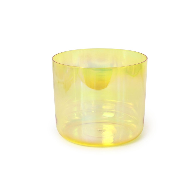 432Hz/440Hz Lemon Aura Alchemy Crystal Singing Bowl Clear Cosmic Crystal Bowl with Carrier Bag For Chakra Healing Yoga Meditation Sound Bath 