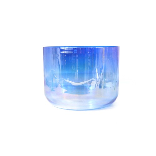 432Hz/440Hz Blue Gradient Alchemy Crystal Singing Bowl Clear Cosmic Crystal Bowl with Carrier Bag For Chakra Healing Yoga Meditation Sound Bath