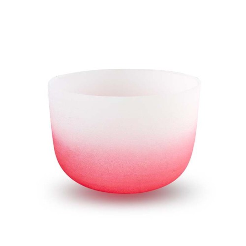 TOFOU Red Gradient Color Crystal Singing Bowl For Chakra Sound Healing 440Hz/432Hz Meditation Bowl in Perfect Pitch 