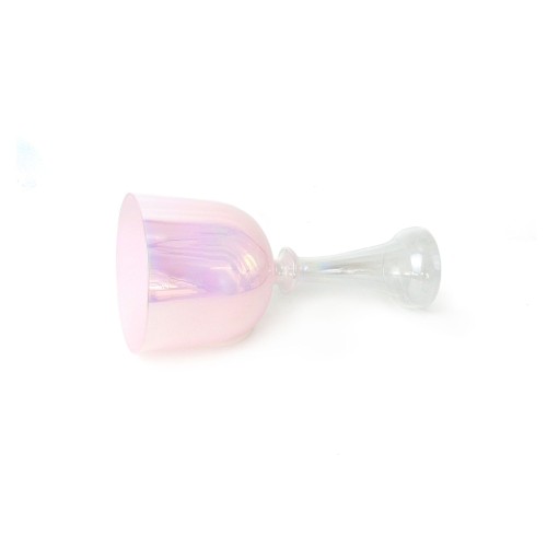 Pearl Pink  Alchemy Chalice Crystal Singing Grail For Chakra Healing Meditation With Carry Bag