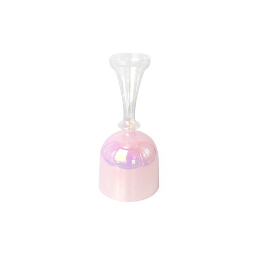 Pearl Pink  Alchemy Chalice Crystal Singing Grail For Chakra Healing Meditation With Carry Bag