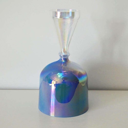 Indigo Chalice Crystal Singing Grail For Chakra Healing Meditation With Carry Bag 