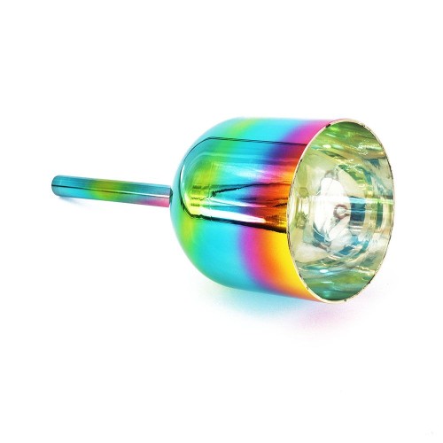 Rainbow Alchemy Handheld Crystal Singing Bowl For Sound Healing Meditation With Carry Bag