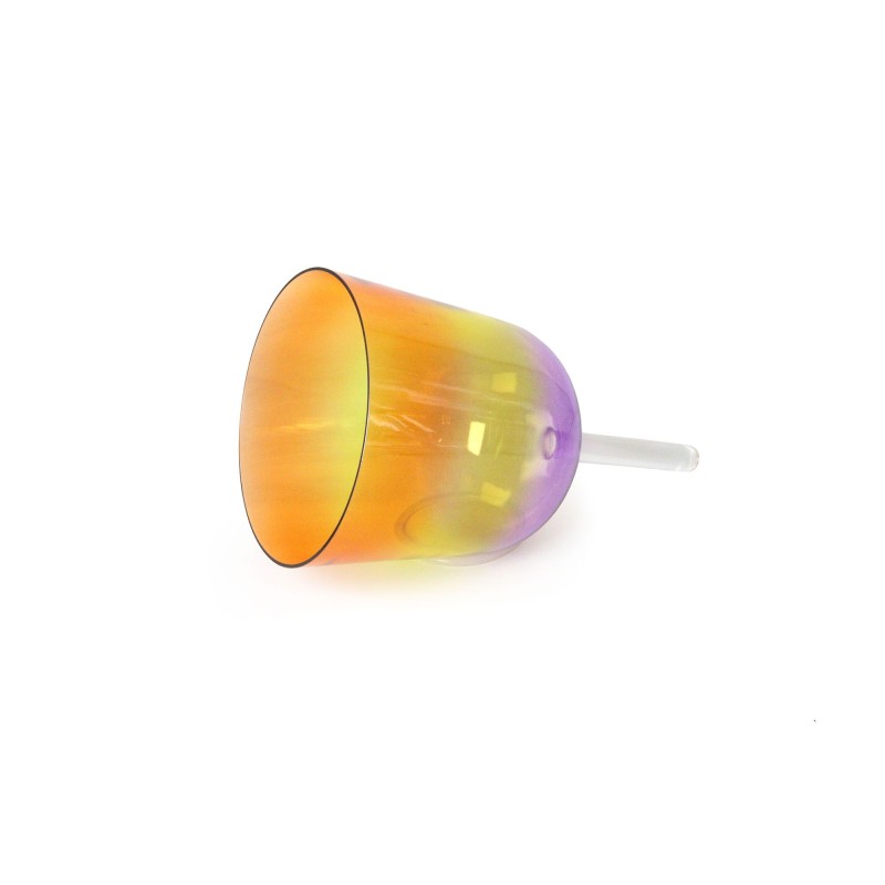 Rainbow Alchemy Handheld Crystal Singing Bowl For Sound Healing Meditation With Carry Bag 