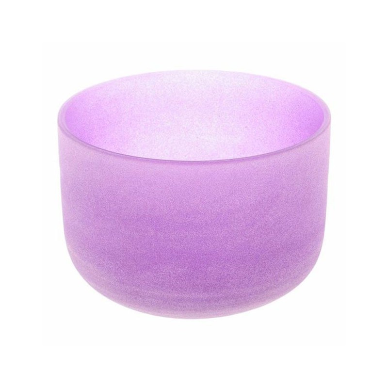 TOFOU Purple Crystal Singing Bowl For Chakra Sound Healing 440Hz/432Hz Meditation Bowl in Perfect Pitch  