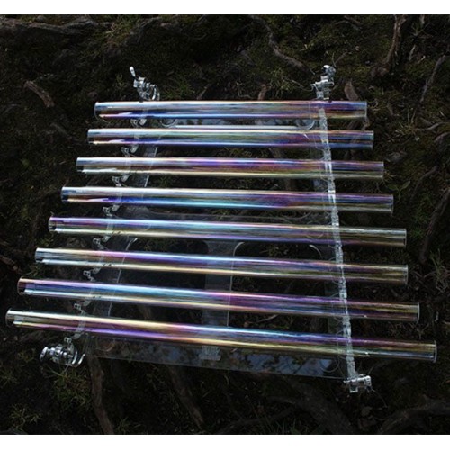 Rainbow Quartz Crystal Singing Harp With 8 Notes & Alumina Alloy Box For Sound Healing Yoga Meditation Musical Instrument