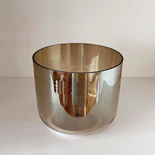 432Hz/440Hz Smoky Color Alchemy Crystal Singing Bowl Clear Cosmic Crystal Bowl with Carrier Bag For Chakra Healing Yoga Meditation Sound Bath