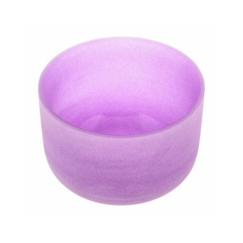 TOFOU Purple Crystal Singing Bowl For Chakra Sound Healing 440Hz/432Hz Meditation Bowl in Perfect Pitch 